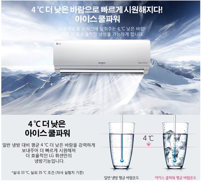 LG 휘센 벽걸이 6평 (듀얼인버터) (SQ06BDAWBS)