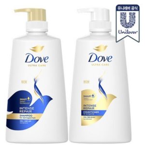 도브 인텐스 리페어 샴푸 680ml + 컨디셔너 660ml 세트